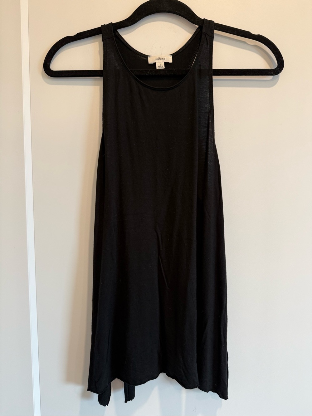 Wilfred Black Sleeveless Racerback Tank Size Small